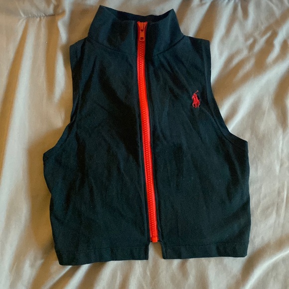 POLO Zipped Cropped Tank (size XS) - Picture 1 of 1